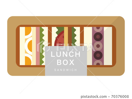 sandwich pack illustration 70376008
