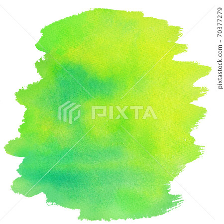 水彩背景黃綠色出血漸變 水彩背景黃綠色出血漸變 70377279