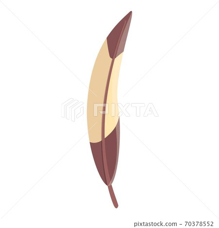 Delicate feather icon, cartoon style 70378552