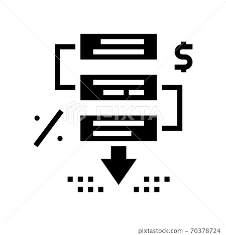 financial crisis stages glyph icon vector illustration financial crisis stages glyph icon vector illustration 70378724
