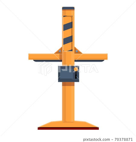 Car elevator icon, cartoon style 70378871