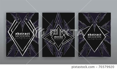 Abstract page templates set, retro wave creative hipster, silver metalic tech backgrond. Stylish geometric creative futuristic cover, Abstract page templates set, retro wave creative hipster, silver metalic tech backgrond. Stylish geometric creative futuristic cover, 70379920