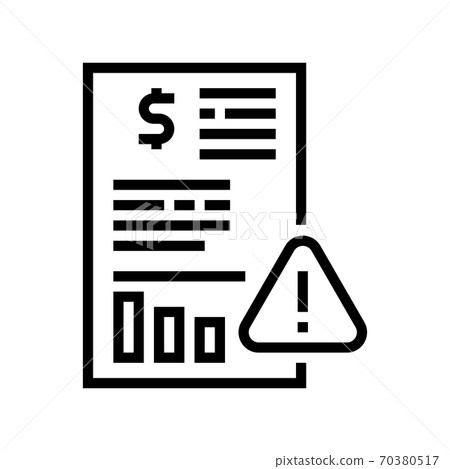 unsuccessful investments agreement line icon vector illustration unsuccessful investments agreement line icon vector illustration 70380517