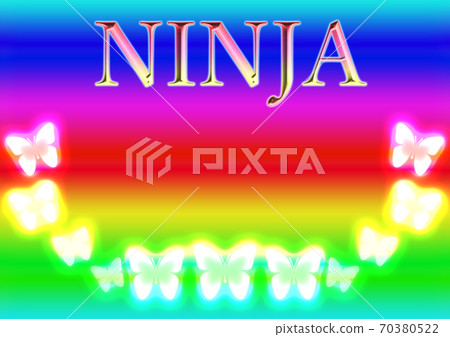 This is an illustration that describes the Japanese language ninja. This is an beautiful background. 70380522