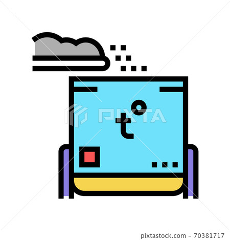 rubbish heating equipment color icon vector illustration 70381717