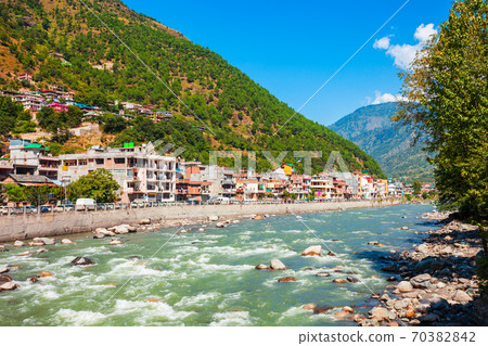 Beas river near Kullu town, India Beas river near Kullu town, India 70382842