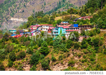 Himalaya mountains panoramic landscape, India 70383311