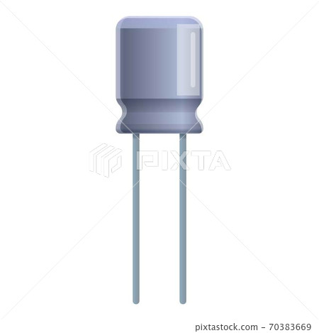 Steel capacitor icon, cartoon style Steel capacitor icon, cartoon style 70383669