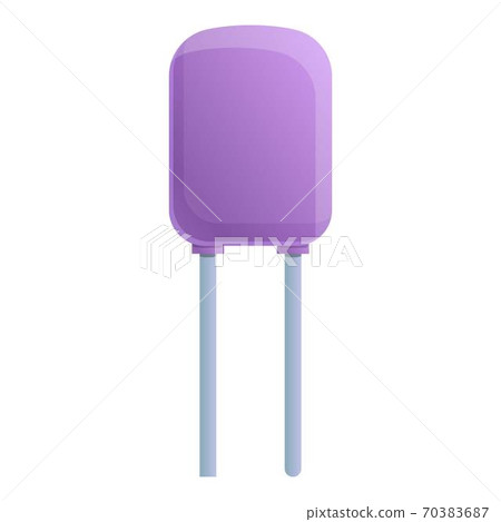 Control capacitor icon, cartoon style 70383687
