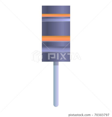 Graphic capacitor icon, cartoon style Graphic capacitor icon, cartoon style 70383797