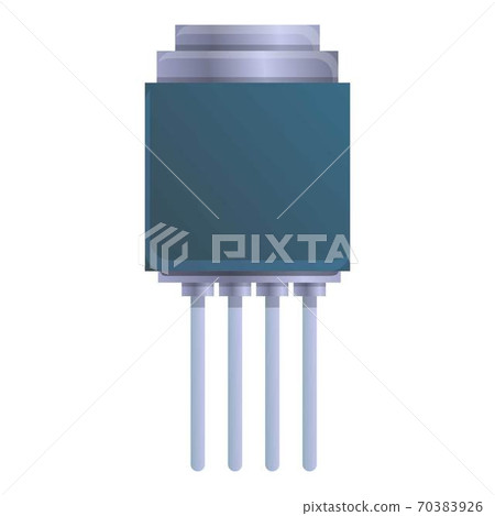 Transistor capacitor icon, cartoon style Transistor capacitor icon, cartoon style 70383926
