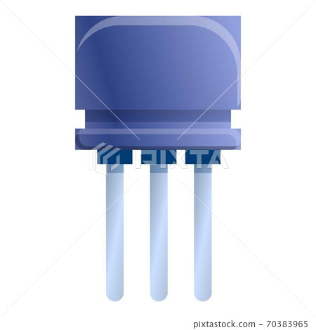 Polyester capacitor icon, cartoon style Polyester capacitor icon, cartoon style 70383965