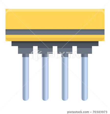 Capacitor icon, cartoon style Capacitor icon, cartoon style 70383973