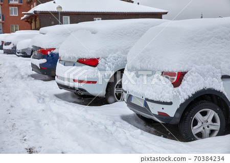 Winter parking cars Winter parking cars 70384234