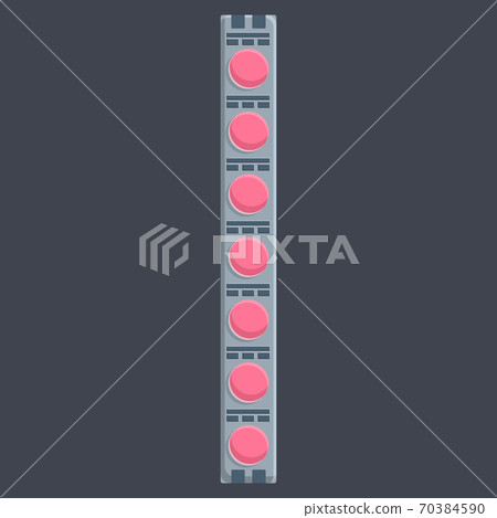 Chip led strip lights icon, cartoon style Chip led strip lights icon, cartoon style 70384590