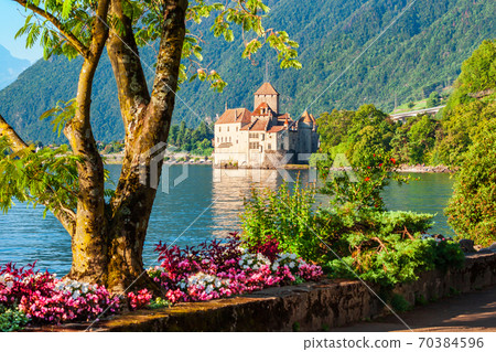 Chateau Chillon Castle in Switzerland 70384596