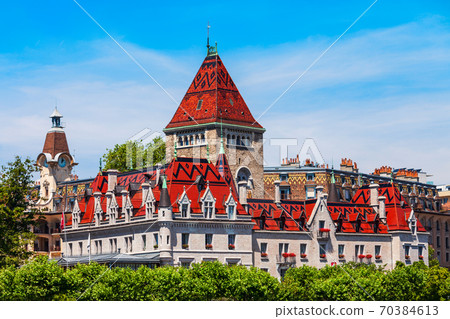 Chateau Ouchy Castle in Lausanne Chateau Ouchy Castle in Lausanne 70384613