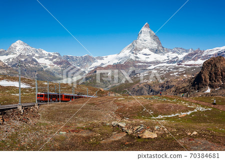 Gornergrat Bahn Railway Train, Zermatt 70384681