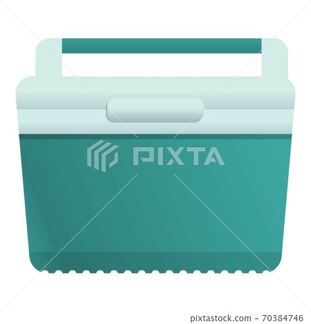 Ice cube box icon, cartoon style 70384746