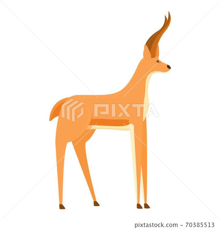 Exotic gazelle icon, cartoon style Exotic gazelle icon, cartoon style 70385513