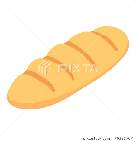Bakery factory loaf icon, isometric style Bakery factory loaf icon, isometric style 70385707