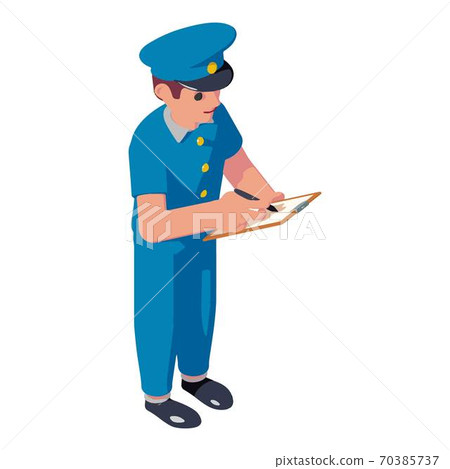 Postman service sign icon, isometric style Postman service sign icon, isometric style 70385737
