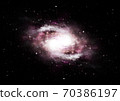Stars, dust and gas nebula in a far galaxy 70386197