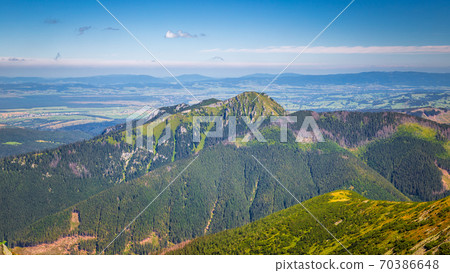 Mountain landscape in Rohace area of the Tatra National Park, Sl Mountain landscape in Rohace area of the Tatra National Park, Sl 70386648