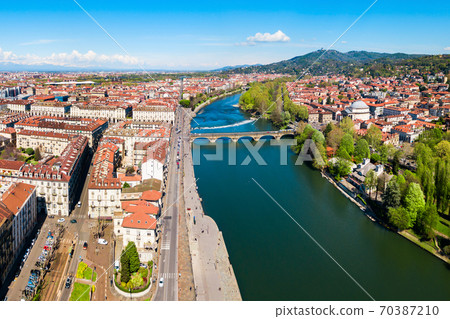Turin aerial panoramic view, Italy 70387210