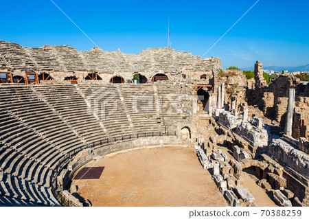 Theatre, Side ancient city, Turkey 70388259