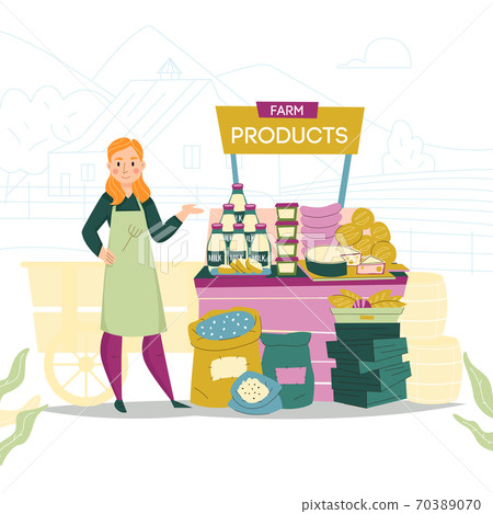 Natural Products Stall Composition 70389070