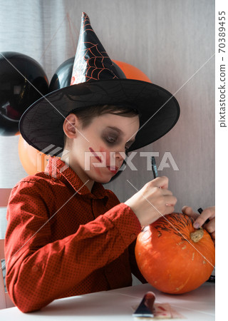 Halloween carnival or masquerade concept Halloween carnival or masquerade concept 70389455