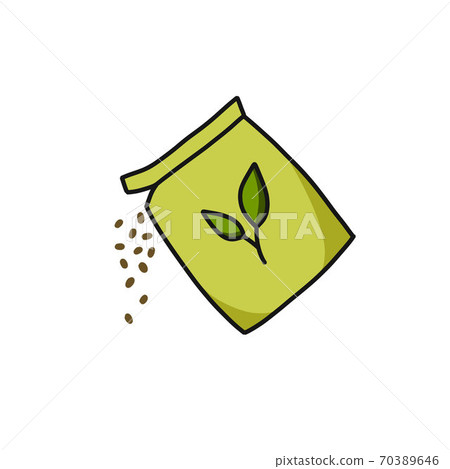 seeds doodle icon, vector color line illustration 70389646