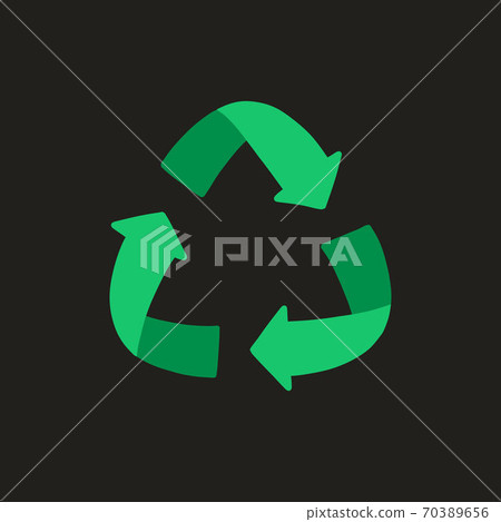 recycling symbol doodle icon, vector color recycling symbol doodle icon, vector color 70389656