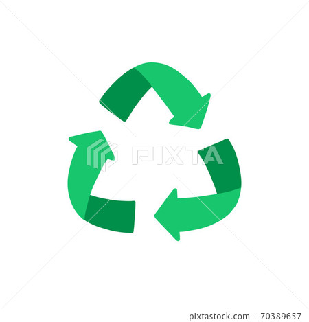 recycling symbol doodle icon, vector color 70389657
