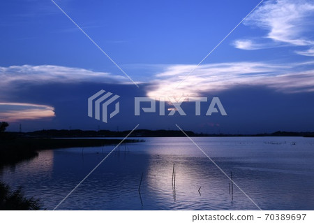 Teganuma sunset view Teganuma sunset view 70389697