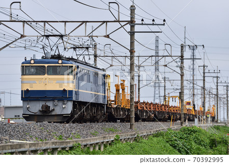 Musashino Line Minamikoshigaya-Higashikawaguchi JR East EF65-501 (Takasaki) + Ronchiki 70392995