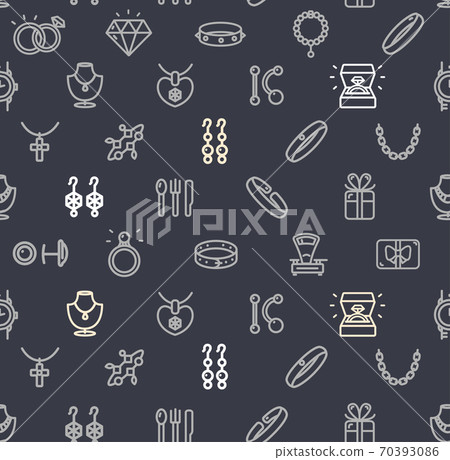 Jewelry Signs Seamless Pattern Background on a... - Stock Illustration ...