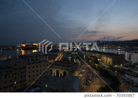 Genoa Night view from Panoramic Wheel 70393867