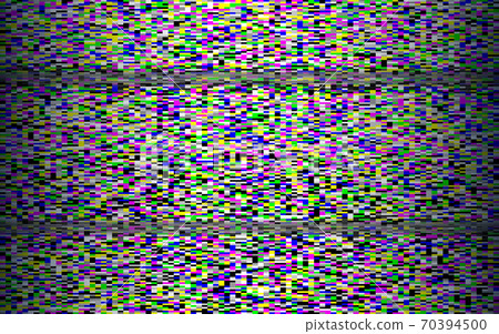 Glitch video effect hdtv screen error no, Stock Video