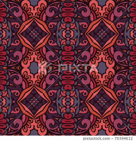 Vector Ethnic Abstract Seamless vintage pattern background ornamental. Vector Ethnic Abstract Seamless vintage pattern background ornamental. 70394612