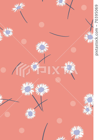 Ditsy floral background. Daisy flowers. Ditsy floral background. Daisy flowers. 70395069