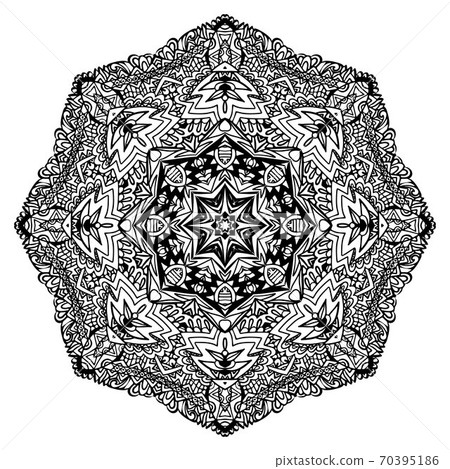 Coloring book page for adults. Detailed Vector art. 70395186