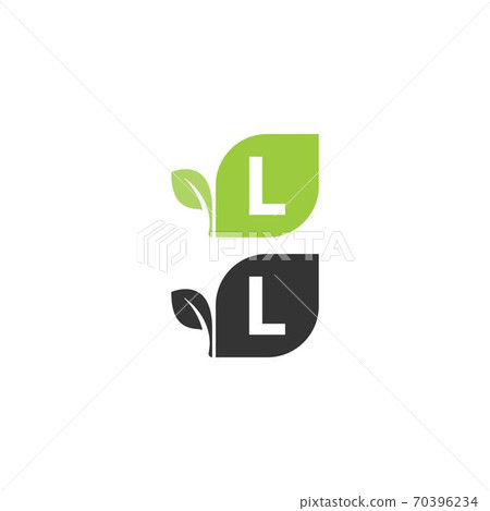 Letter L Leaf Logo