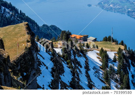 Cityscape view from Rigi Kulm (Summit of Mount Rigi, Queen of the Mountains) Switzerland 70399580