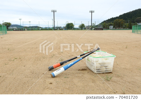 Bat and ball before practice 70401720
