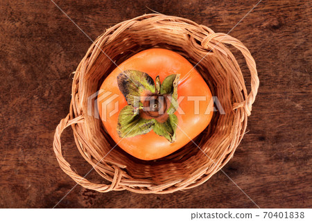 Ripe orange persimmon fruit 70401838