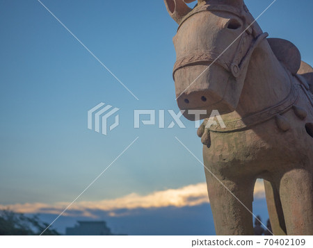 哈尼瓦（Haniwa）在城市/ Imagizuka Tumulus 70402109
