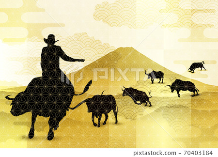 Japanese New Year's card Zodiac background Japanese New Year's card Zodiac background 70403184