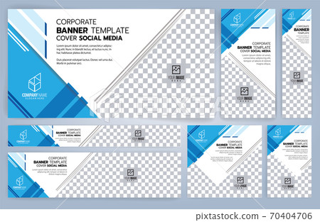 Set of Web banners templates, Standard sizes with space. Vector illustration 70404706
